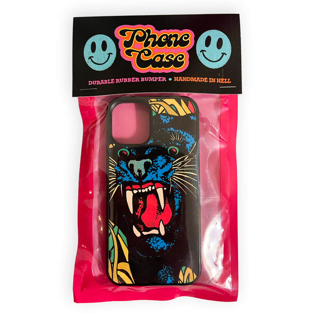 Blacklight Panther iPhone Case